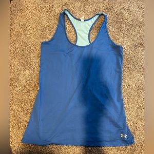 Blue Under Armour workout tank top